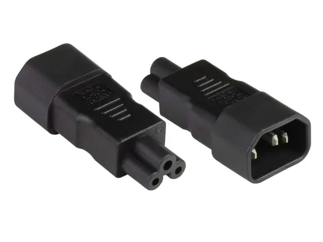 Good Connections C14 auf C5 Kleeblatt-Adapter schwarz UL