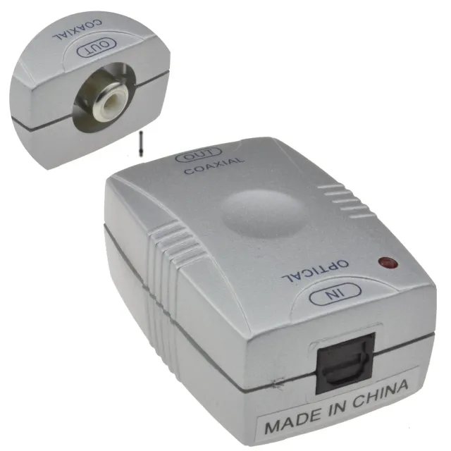 Kenable TOS Koax Audiokonverter Toslink SPDIF Adapter