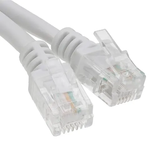 Kenable ADSL2+ Modemkabel RJ11-RJ11 4m Weiß bis 100 Mbit/s