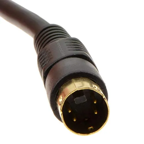 kenable S-Video Kabel Mini DIN 4 Pin 1,5m schwarz