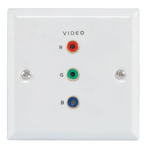 Kenable RGB Component Wanddose Stahl weiß Unterputz