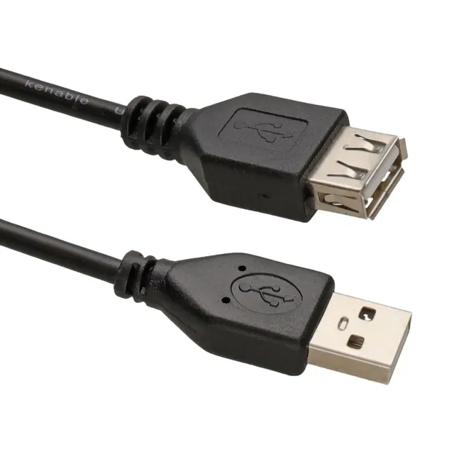 Kenable USB 2.0 Verlängerungskabel 0,3m schwarz 480Mbps