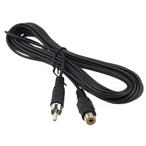 Kenable Mono Cinch-Verlängerung 5m schwarz HiFi