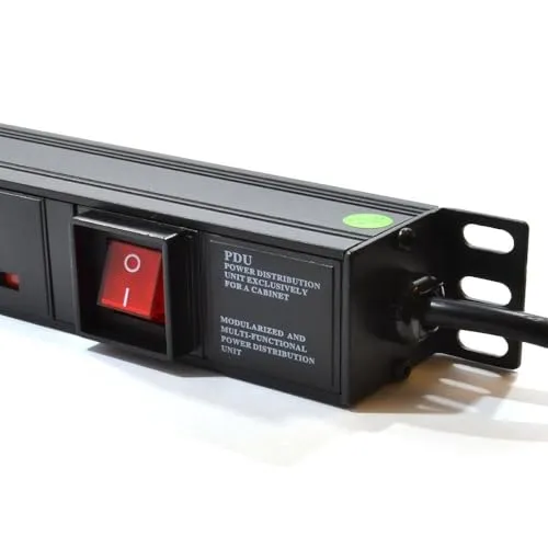 Kenable 8-fach Rack-Steckdosenleiste 1,8 m vertikal