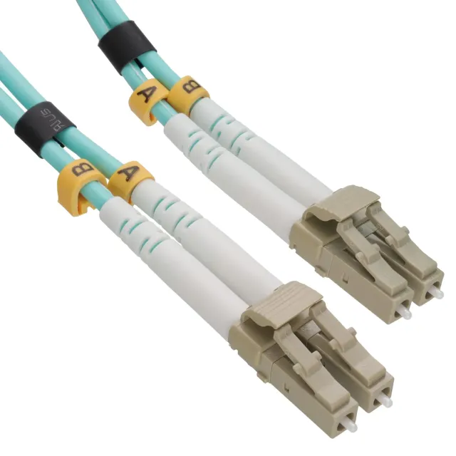Kenable OM3 LC-LC Glasfaserkabel 2m Aqua LSZH