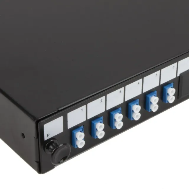 Kenable 24-Port LWL-Patchpanel 1U 12 Fasern 6x LC