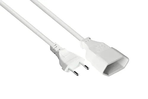 Good Connections Euro-Verlängerung Typ C 5 m weiß 0,75 mm²