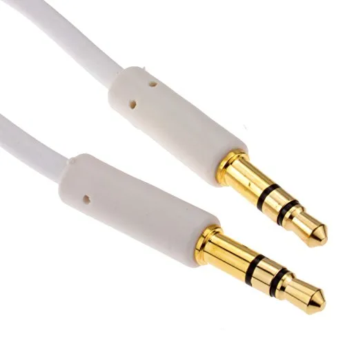 Kenable Slimline Pro 3,5mm Audiokabel 1m weiß stereo