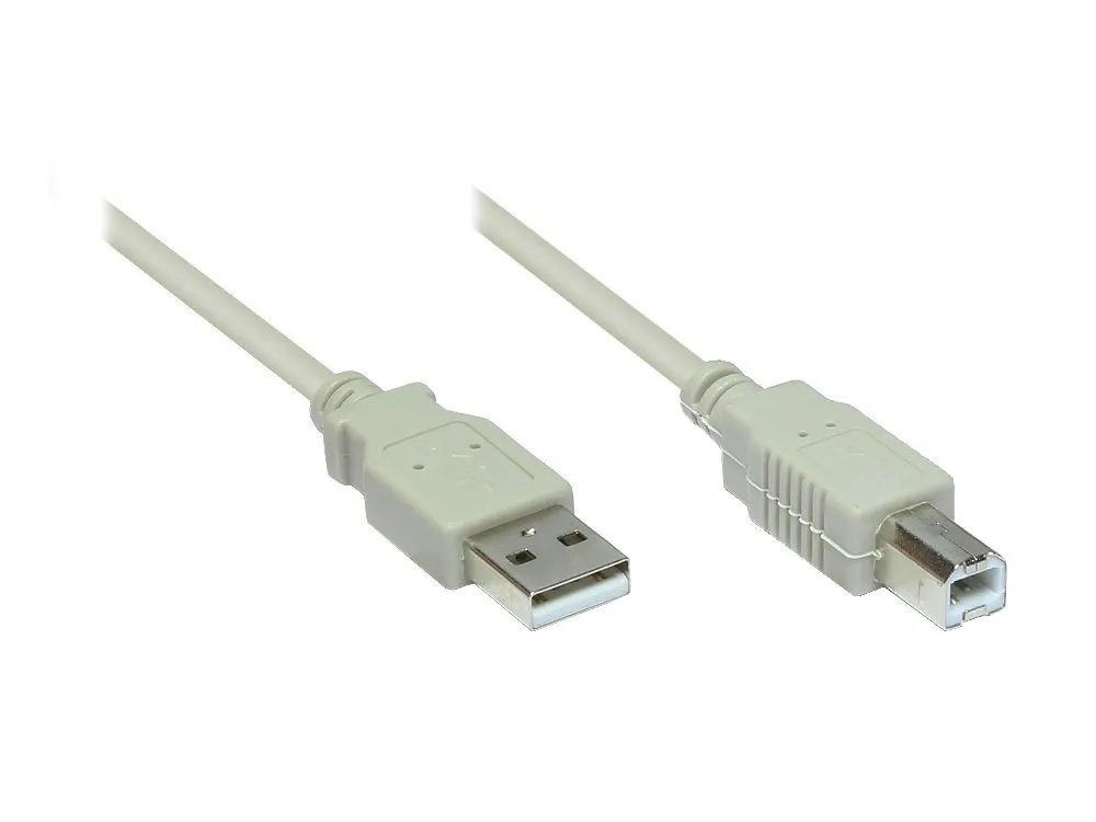 Good Connections USB 2.0 Stecker A an A Kabel 1 m grau 480 Mbit/s