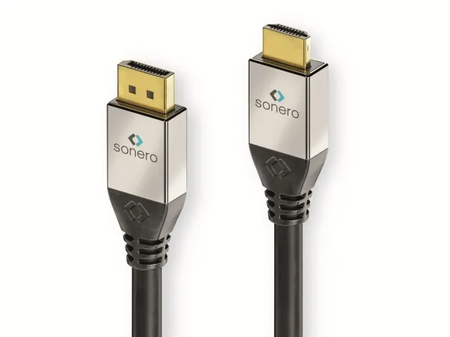 Sonero DisplayPort auf HDMI Kabel 5 m schwarz 4K 30Hz