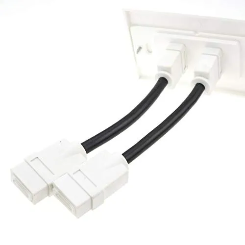 Kenable HDMI Wandplatte Euro Unterputz 2-Port Doppel