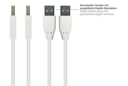 Good Connections USB 3.2 Gen2 Kabel A-C 0,5 m weiß