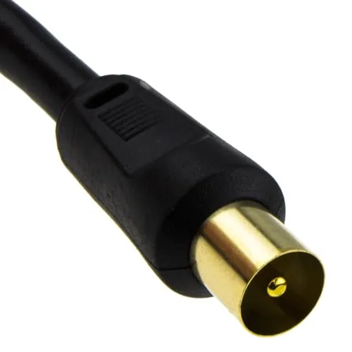Kenable RG6 Antennenkabel 1,5m Koax TV-Kabel schwarz