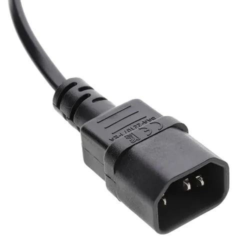 Kenable IEC C14 auf C7 Adapterkabel 0,15m schwarz