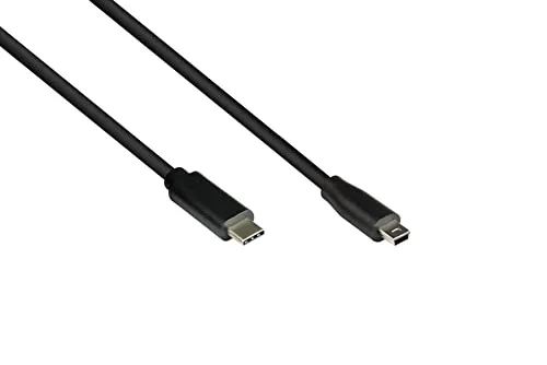 Good Connections USB-C auf Mini-B Kabel 5 m schwarz
