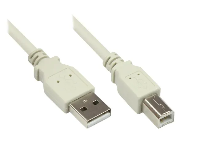 Good Connections USB-Kabel A/B 0,5m grau 480 Mbit/s
