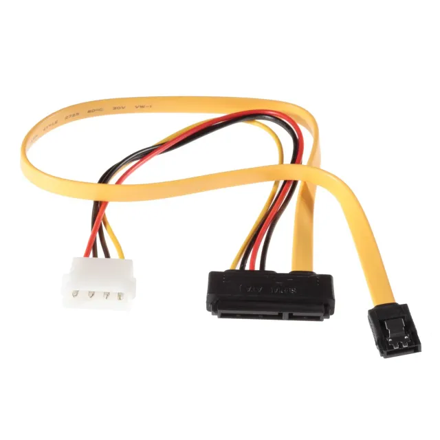 Poppstar SATA 3 Dualkabel HDD SSD 50cm gelb