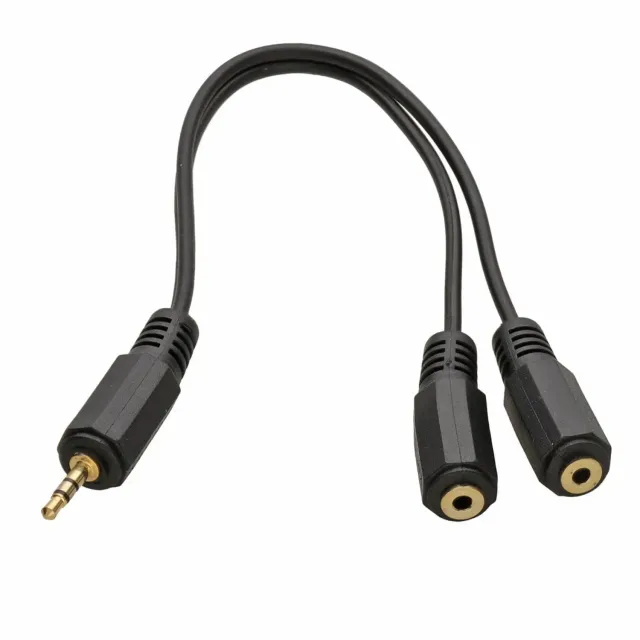 Kenable 2,5mm Y-Splitter Audio-Adapter 20cm vergoldet