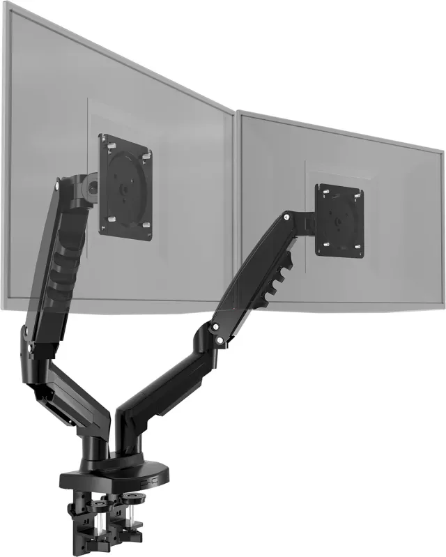 Poppstar Monitorhalterung 2 Monitore 17-27 Zoll schwarz