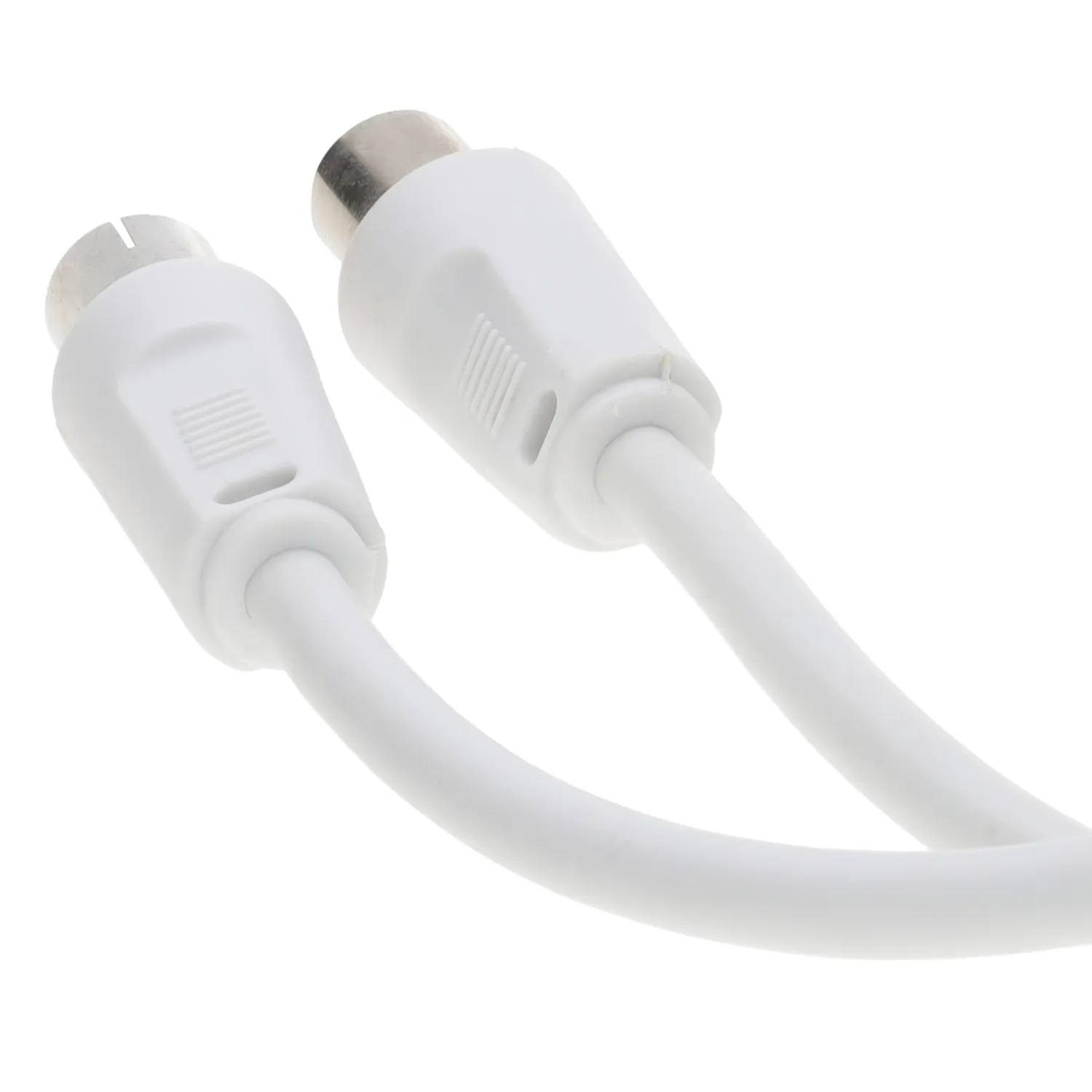 Kenable TV Antennenverlängerung 1 m weiß 75 Ohm Koax