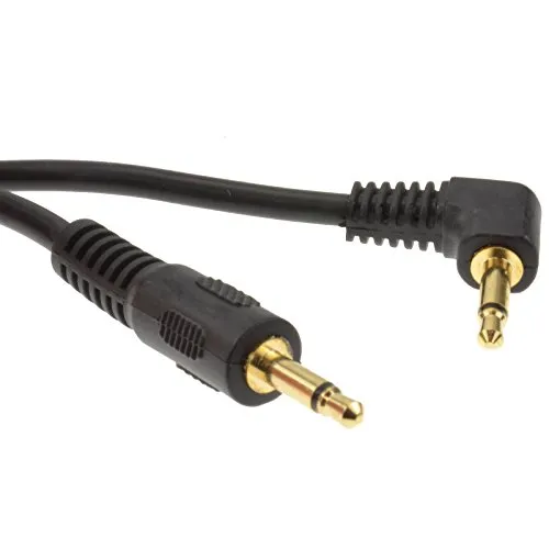 Kenable Mono 3,5mm Klinkenkabel 2 m schwarz gewinkelt