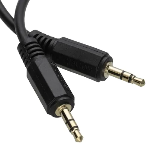 Kenable AUX Klinkenkabel 3,5mm 2m schwarz male-male