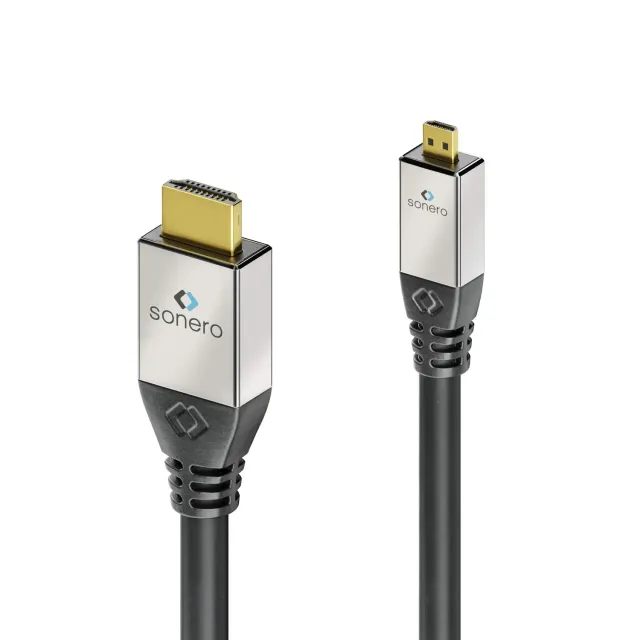 Sonero S-HC300-030 Micro-HDMI Kabel 3m 4K/60Hz schwarz