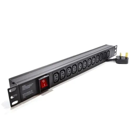 Kenable PDU Stromverteiler 19 Zoll 12-fach C13 1,8 m