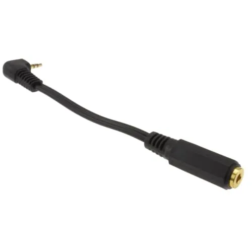Kenable 2,5mm auf 3,5mm Klinke Adapterkabel 10cm Winkel vergoldet