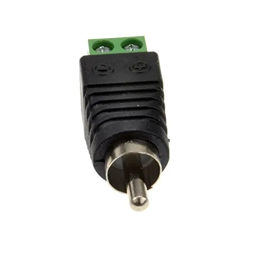 Kenable RCA Cinch Stecker mit Schraubklemme lötfrei