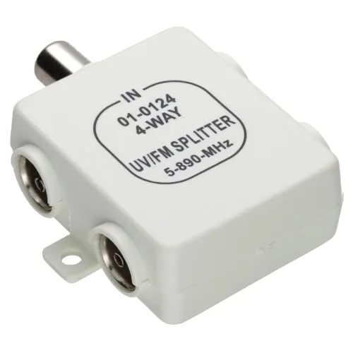 Kenable 4-Wege RF Antennenverteiler 1 zu 4 UHF VHF