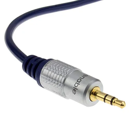 Kenable 3,5mm Klinke Aux Kabel 2m dunkelblau OFC