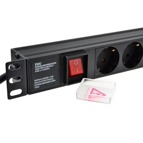 Kenable PDU Steckdosenleiste 19 Zoll 8-fach Schuko 1,8m