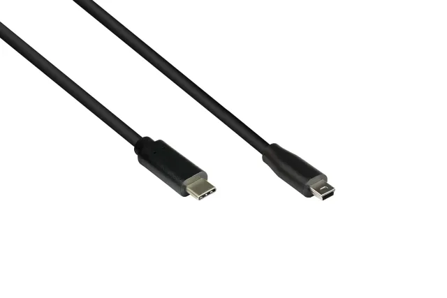 Good Connections USB-C auf Mini-B Kabel 5 m schwarz