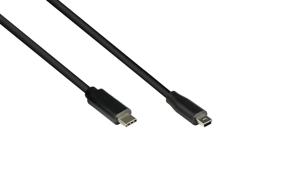 Good Connections USB-C auf Mini-B Kabel 5 m schwarz