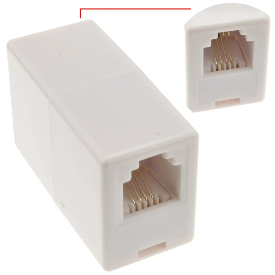 Kenable RJ11 Kupplung 6P4C Telefonkabel Verbinder ADSL