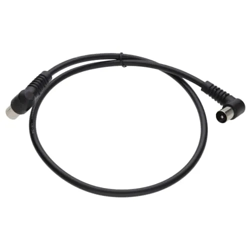 kenable RF Koax Antennenkabel gewinkelt 0,6 m schwarz