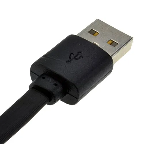 Kenable USB A Micro B Ladekabel 1,8 m schwarz Schnelllade