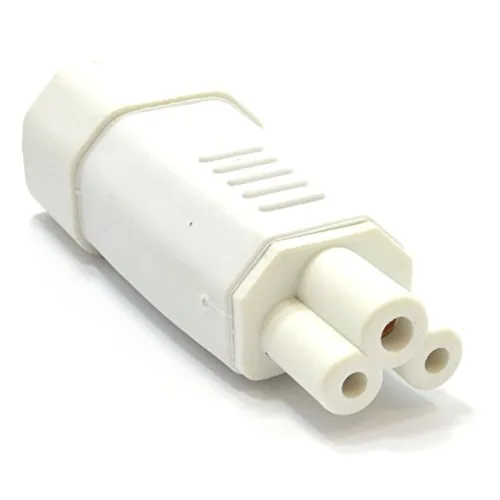 Kenable IEC Adapter C14 auf C5 Kleeblatt weiß