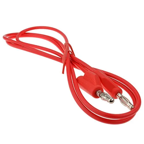 Kenable Bananenstecker Messkabel rot 1 m stapelbar