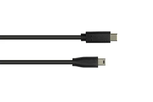 Good Connections USB-C auf Mini-B Kabel 5 m schwarz