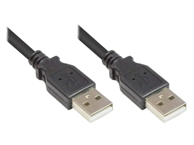 Good Connections USB 2.0 A-A Kabel 1,5m schwarz 480 Mbit/s
