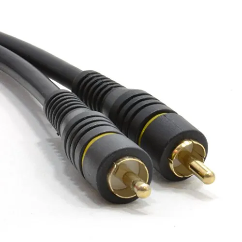Kenable Digital-Koaxialkabel 75 Ohm Cinch 2m schwarz