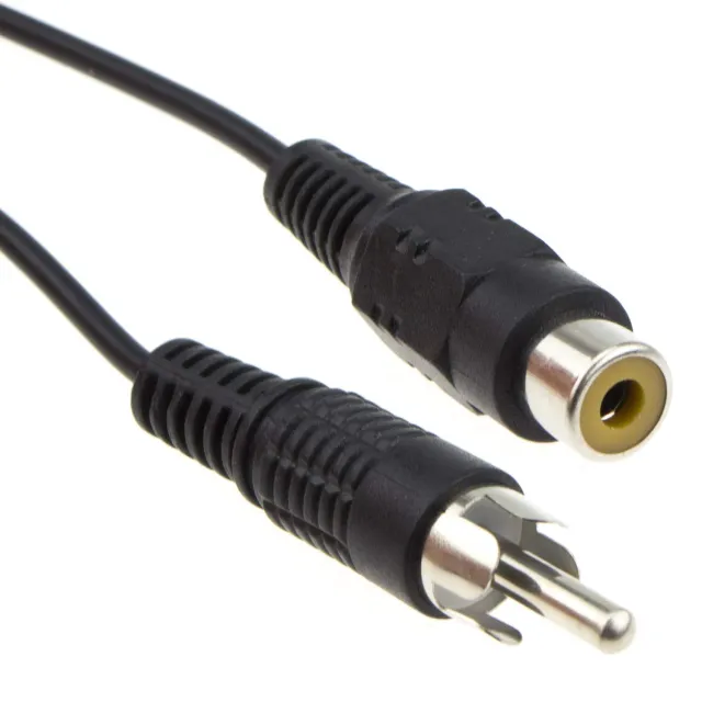 Kenable Mono Cinch-Verlängerung 5m schwarz HiFi