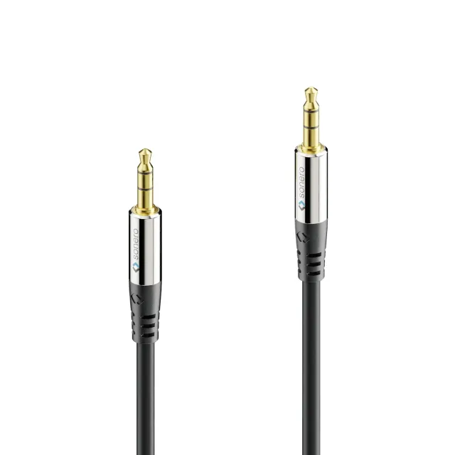 Sonero Premium S-AC500-150 Klinkenkabel 15m schwarz AUX
