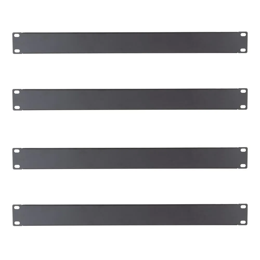Kenable 1U Blindplatte 19 Zoll Rack Stahl schwarz