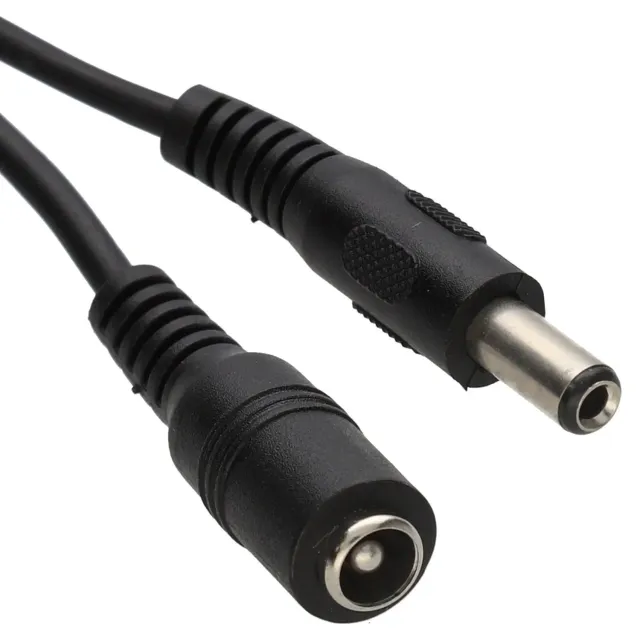 Kenable DC Verlängerungskabel 5,5x2,5mm 1,5m schwarz CCTV