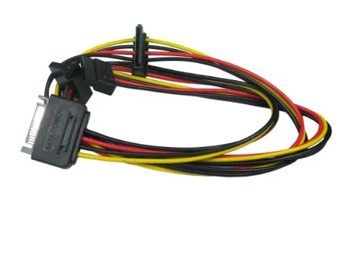 Kenable SATA Stromverteiler Y-Adapter 1 zu 3 83 cm