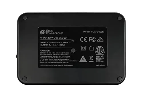 Good Connections 120W USB-Ladestation 10-Port schwarz 12W