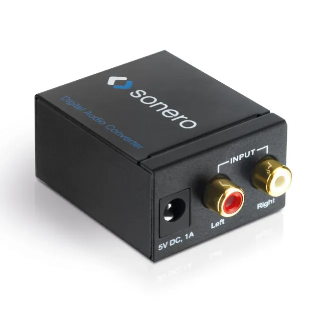 Sonero AC000 Audio-Konverter Cinch zu optisch koaxial